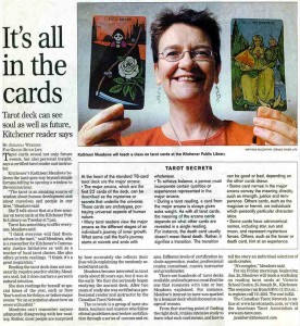 Article in Cards. About Psychic Reader