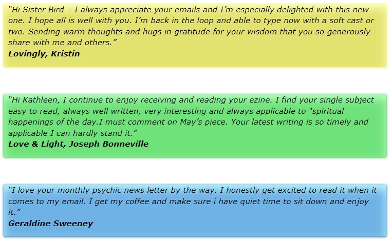 Testimonials from clients about psychic reader